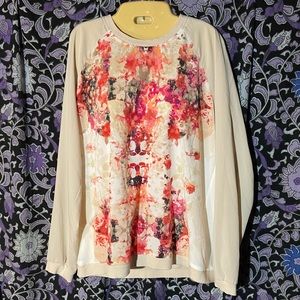 📦 SHIPS FREE! Semi-Sheer Blouse w/Pop of Color